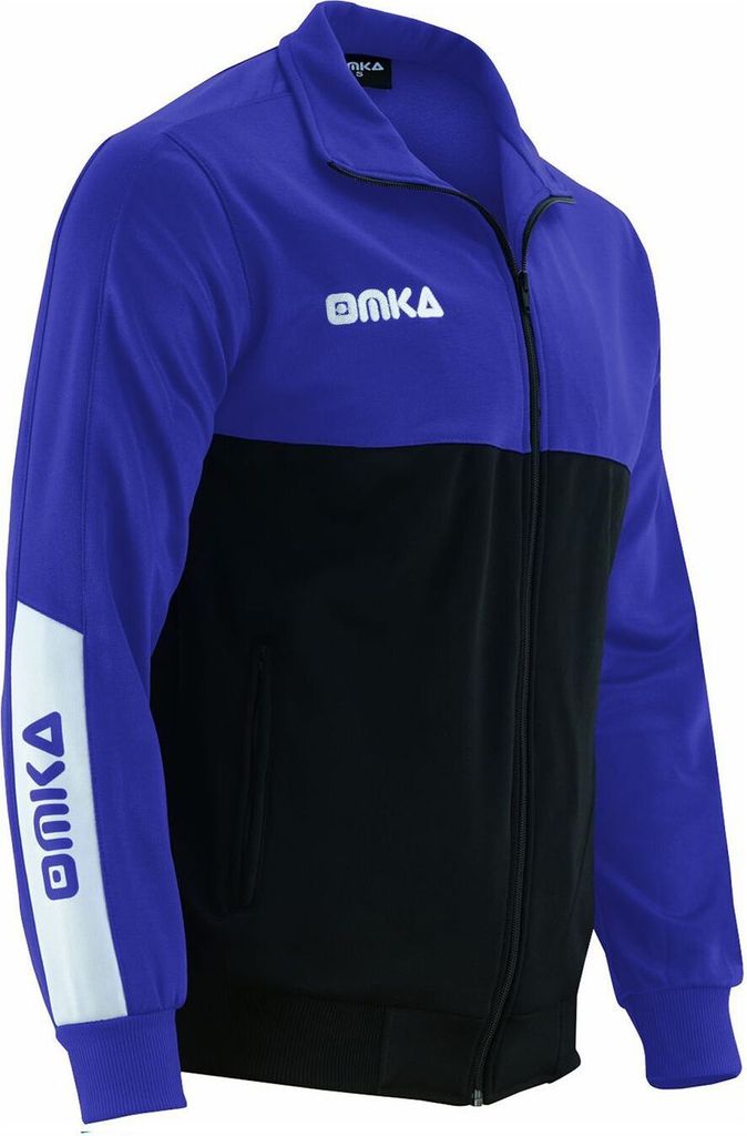 OMKA Optima Trainingsjacke Joggingjacke Sportlerjacke mit Fleece Atmungsaktiv, Größe:58/3XL, Farbe:Lila
