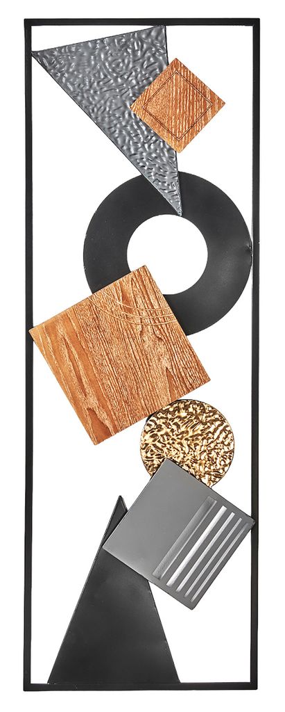 Kobolo Wanddeko Metallbild 3D - LINES - aus Metall in Produktbild 