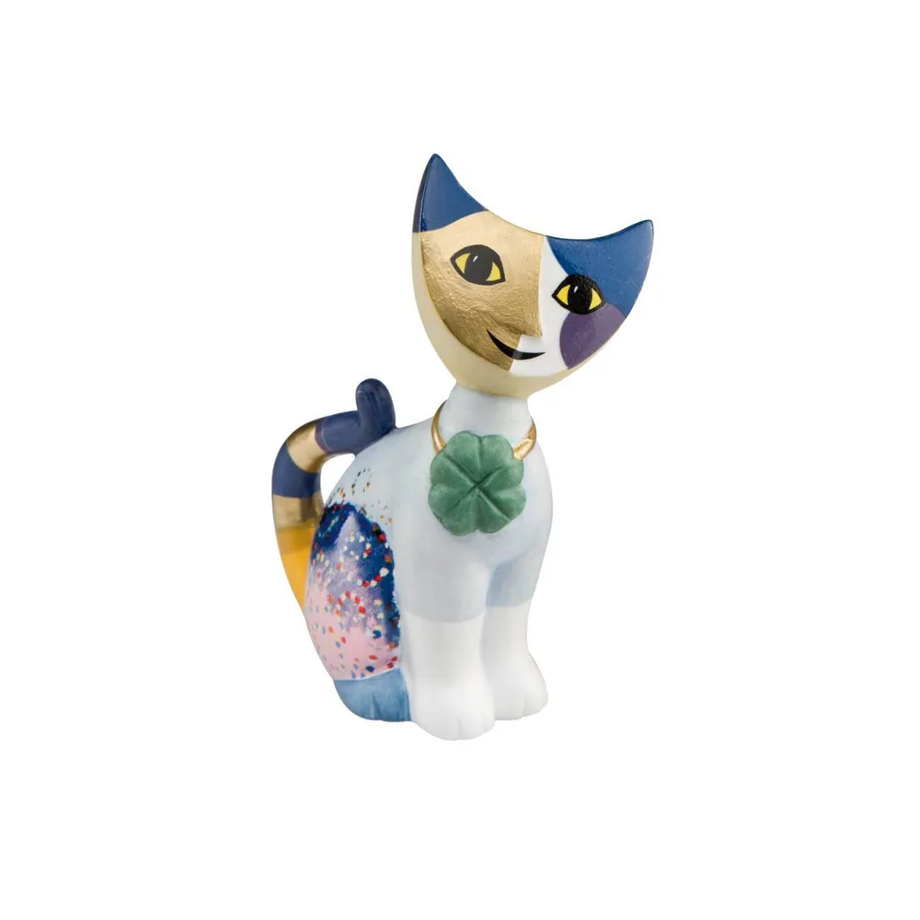 Décoration Figurine Chat Porte-bonheur 8cm Goebel Fortunello