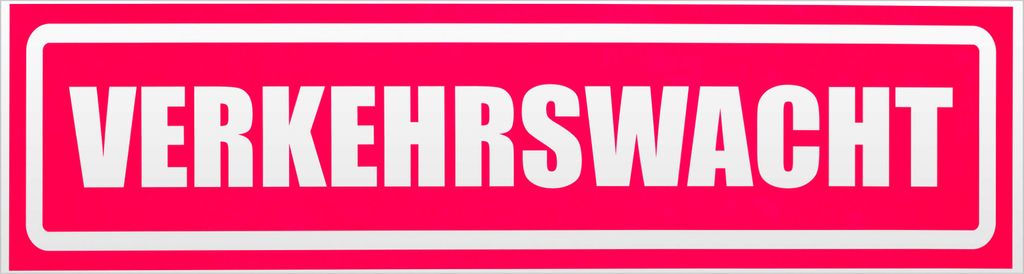 Kiwistar Verkehrswacht invertiert Magnetschild Schild magnetisch - 45cm Neonpink - Magnetfolie für Auto PKW Kfz