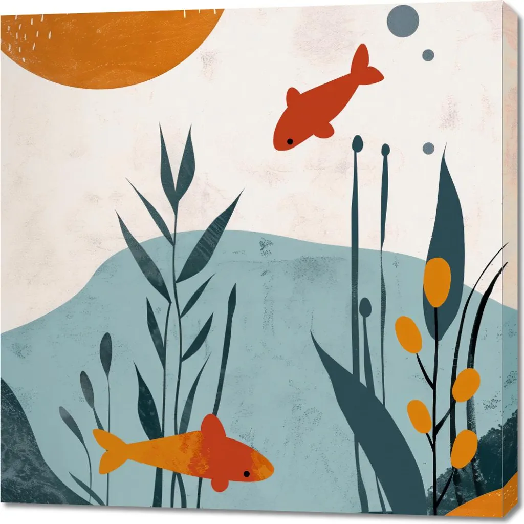 Image 90x90 Monde sous-marin - Déco Murale pour Agrandir une Petite Pièce