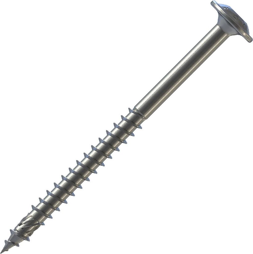 Reisser HBS Tellerkopf Holzbauschraube 6,0x50 mm, Edelstahl A2, Teilgewinde, TX30 - 25 Stk.