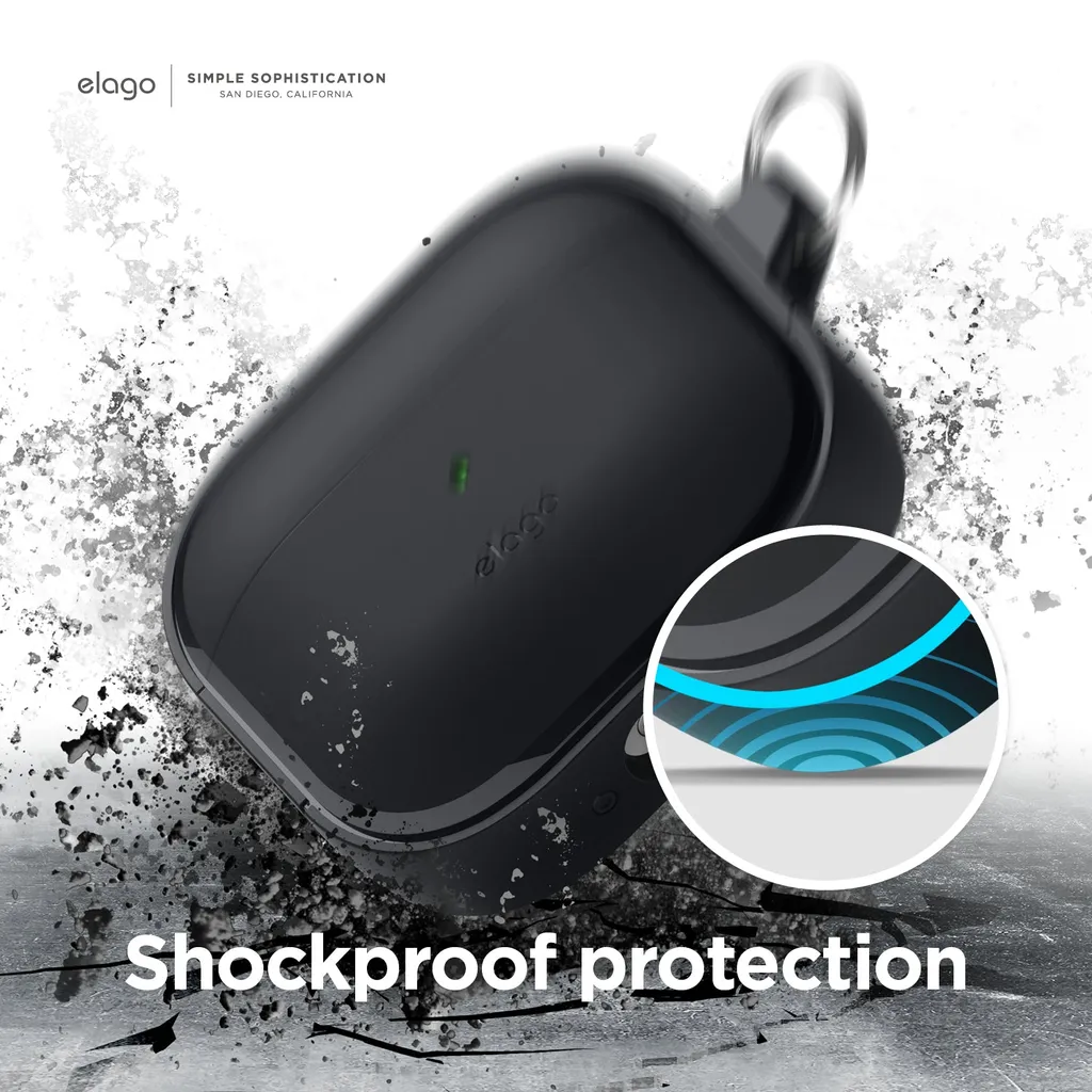 Étui elago AirPod 3 EDC noir - Coque de protection robuste et compacte - 12