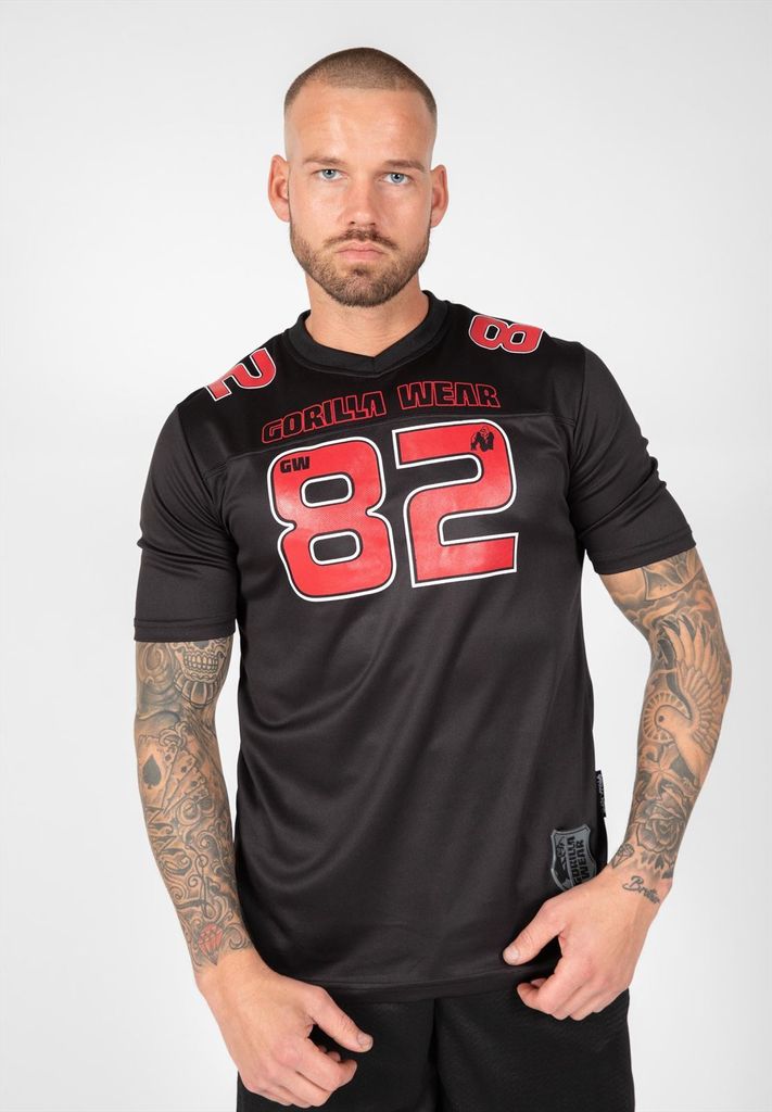 T-shirt - Fresno - Schwarz/Rot