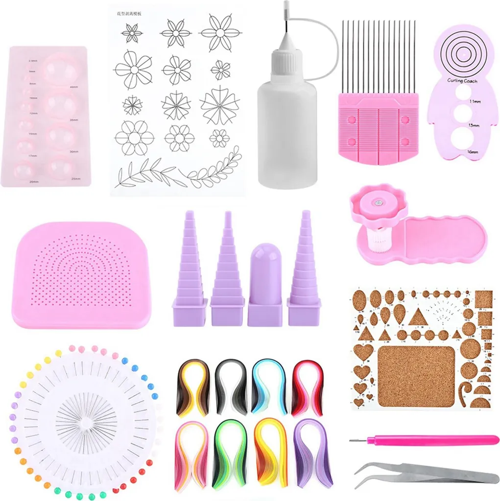 Matériel de Quilling polyvalent avec outils ergonomiques pour décoration - 4