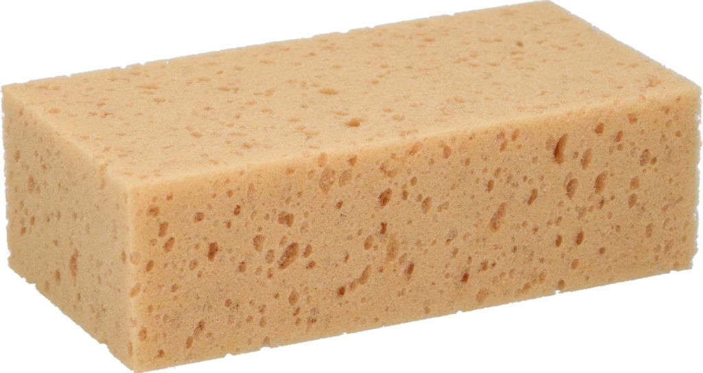 Lebenslang sauberer Schwamm Jumbo 21 x 11 x 7 cm gelb | 5 Stück