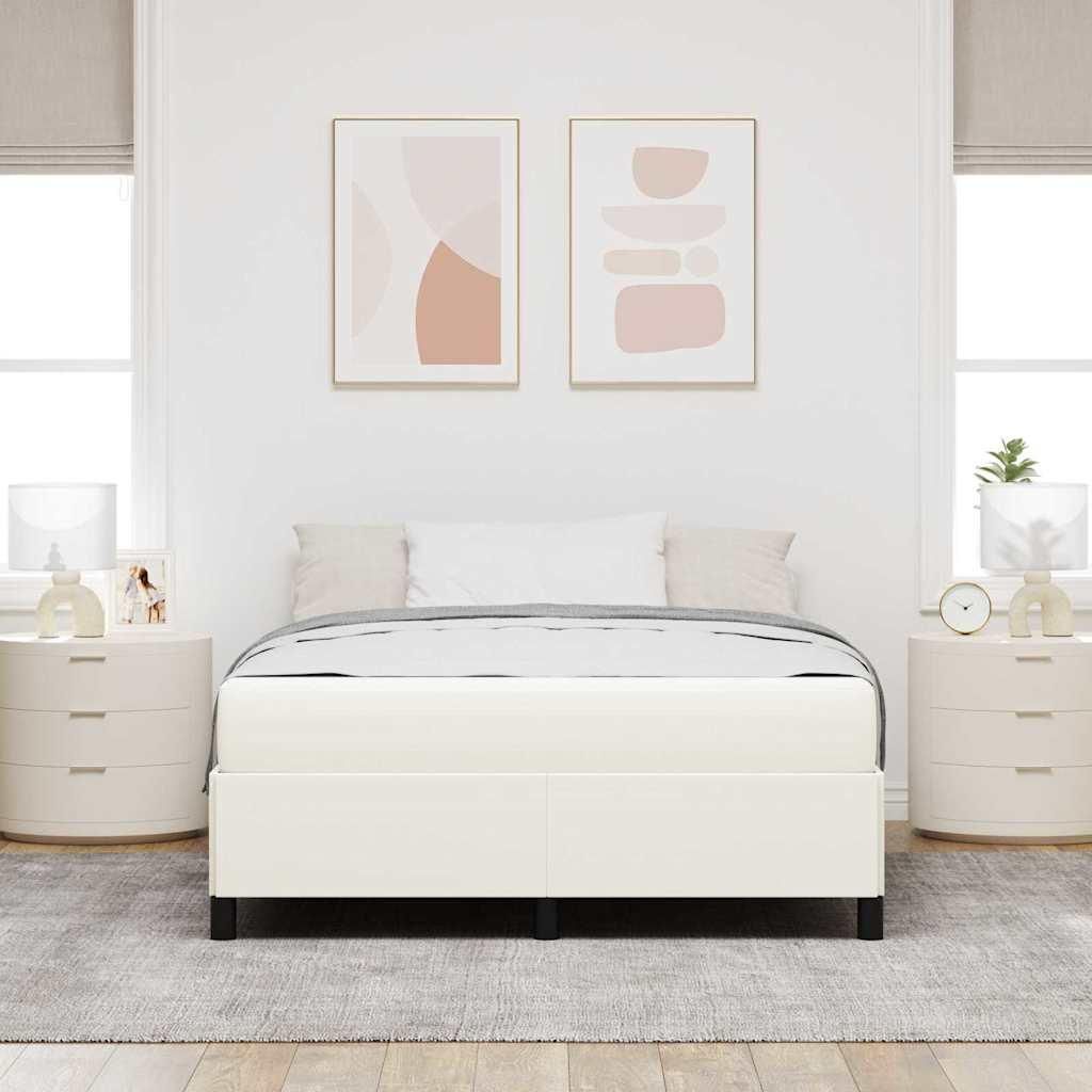 "im Diskont"Bettgestell/Bettrahmen - CLORIS - Doppelbett - Robust und langlebig - mit Matratze Creme 140x190cm Stoff - Klassische Betten GermanyMö...