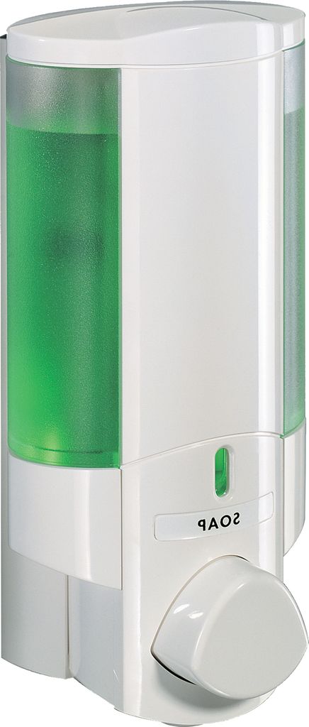 66150 Aviva I Seifenspender - Weiß - Wandmontage - ohne Bohren