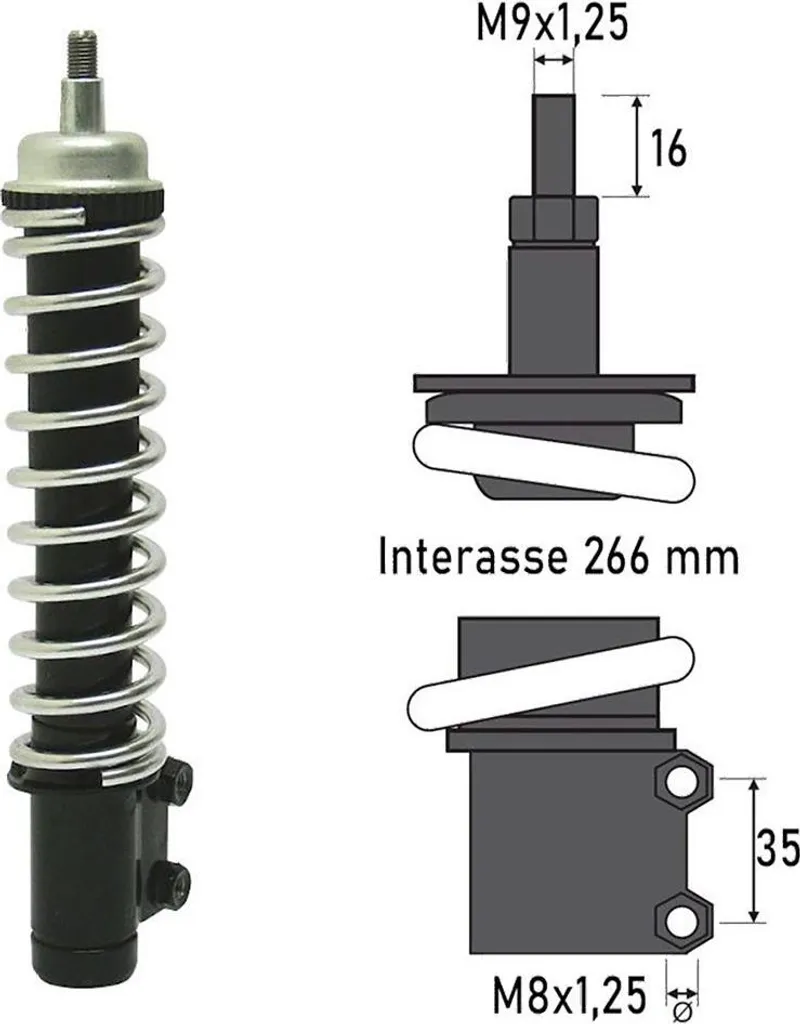 Amortisseur Avant BCR pour Piaggio Vespa LX 50 125 150cc - Suspension