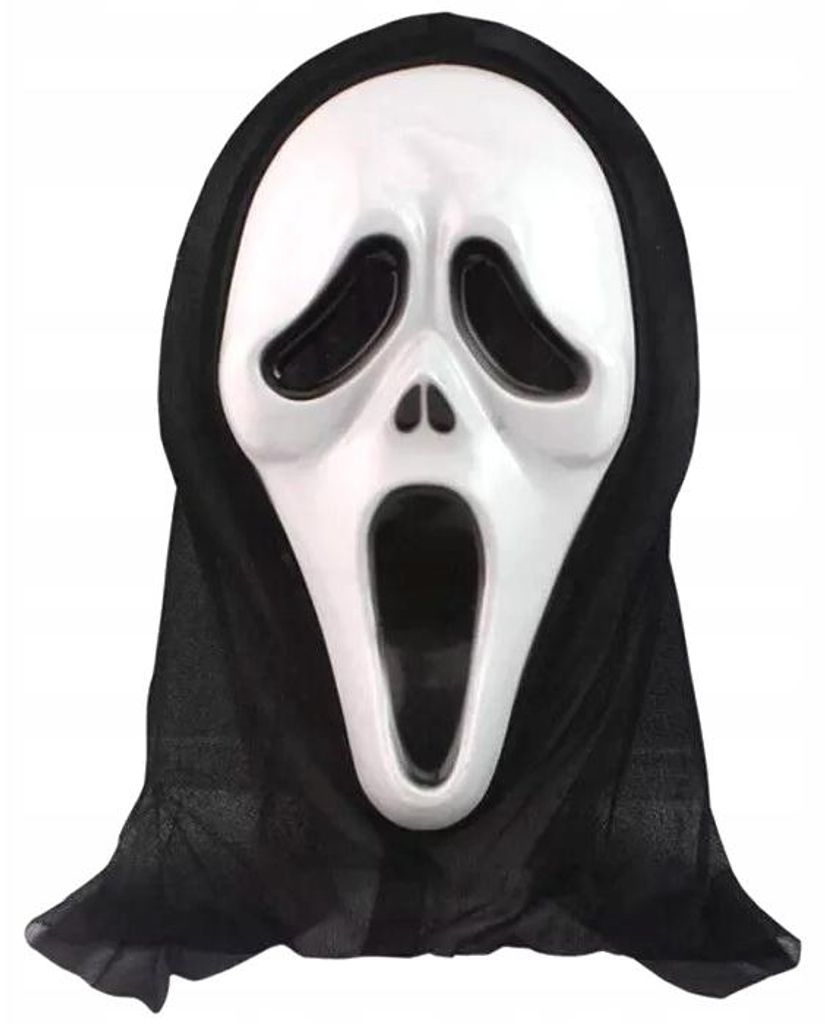 Scream Maske für Halloween Kostüm Verkleidung Scream Outfit Produktbild 