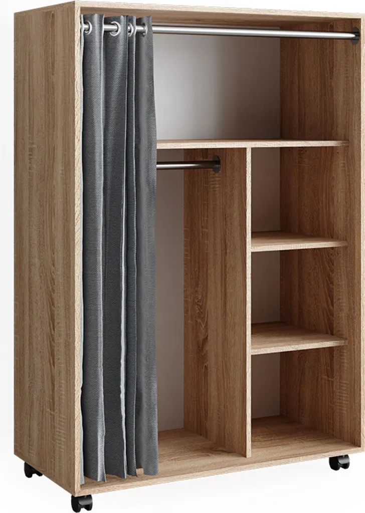 Meuble de rangement ouvert Vicco Doros Sonoma 100x146cm pour vêtements
