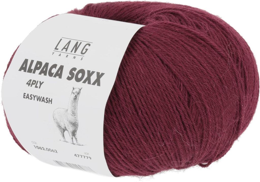 Lang Yarns - Alpaca Soxx 4-fach/4-PLY 0062 weinrot