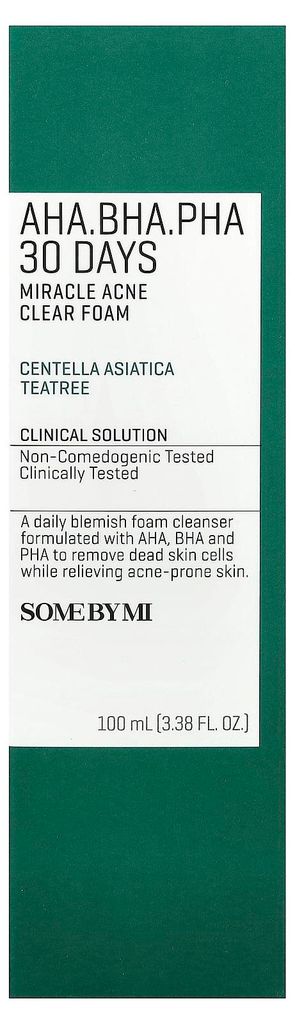 Some By Mi Aha.bha.pha 30 Days Miracle Acne Clear Foam (100 Productafbeelding 