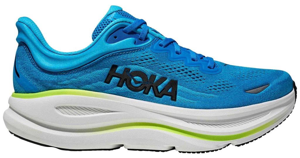 HOKA One One BONDI 9 - Herren Laufschuhe Running Schuhe Blau 1162011-SLHK , EU 40 US 7