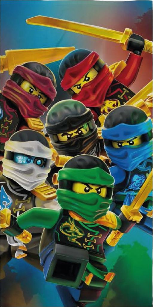 Unyqoos® LEGO Ninjago Strandtuch 70 x 140 cm – Produktbild 