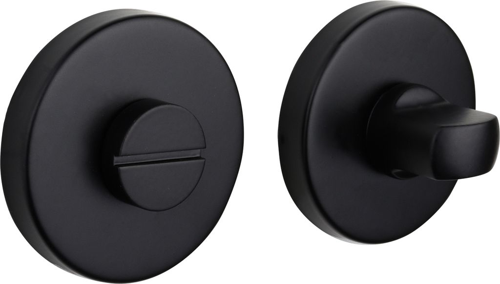 Rubinetteria per WC Lavuzo rosetta rotonda nera - per set Immagine del prodotto 