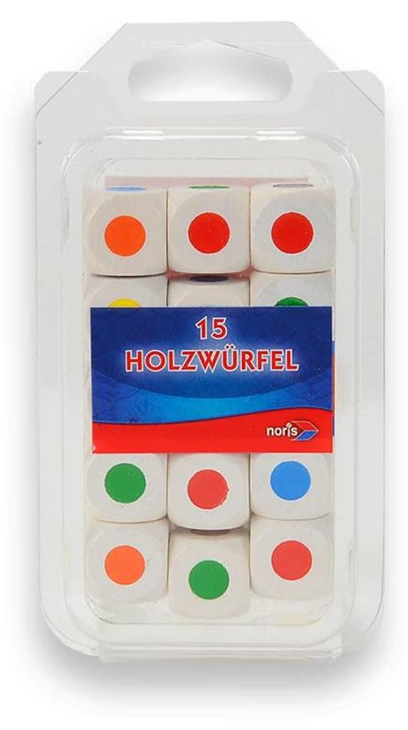 15 cubes de couleur en bois Image du produit 