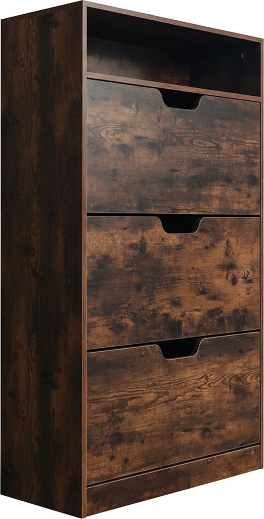 Armadietto porta scarpe Relaxdays con ripiano, LxPxA: Immagine del prodotto 