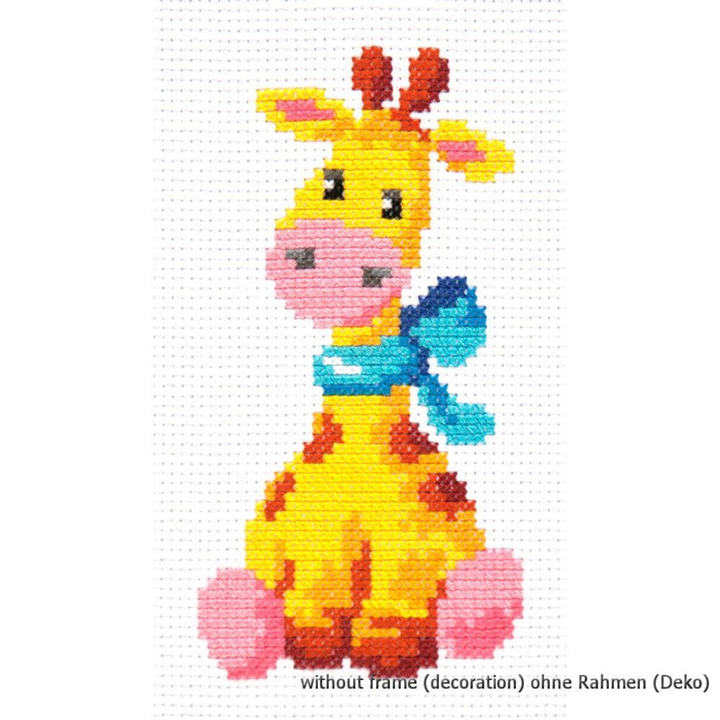 Magic Needle Kreuzstichset "Giraffe", Zählmuster, 8x15cm