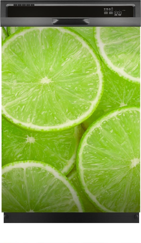 Magnete Dekorative 60x80 cm Küche Magnetmatte Spülmaschine - Limettenscheiben