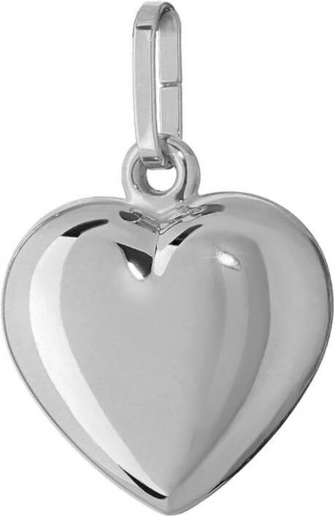 925 Sterlingsilber Herz Anhänger Ketten Rhodiniert Produktbild 