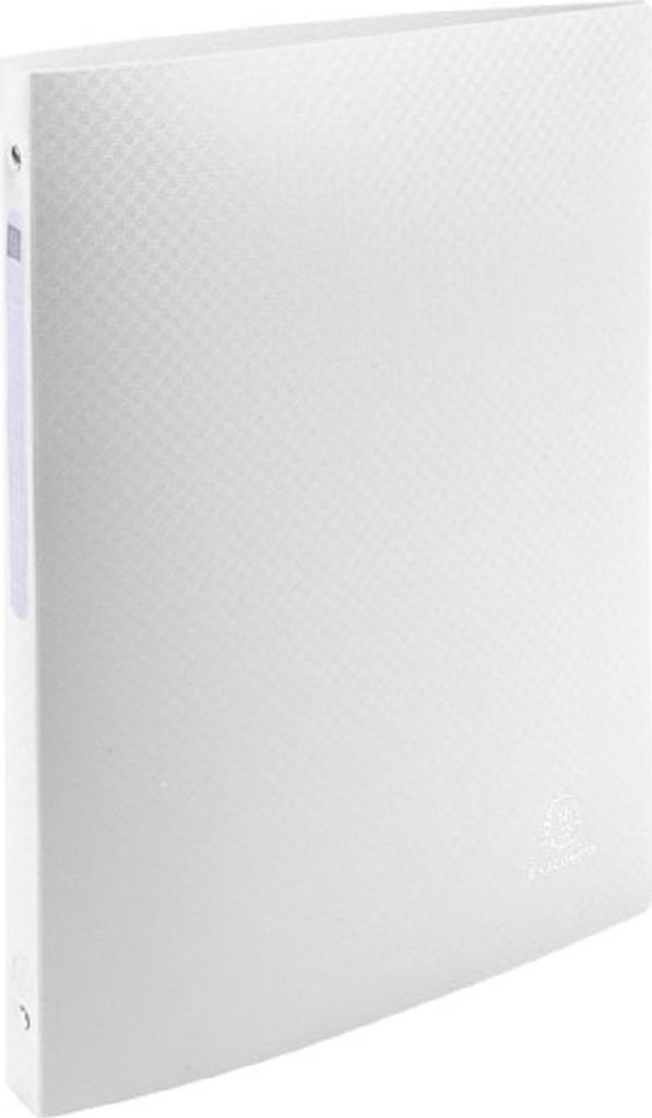 Exacompta 51185E Ringbuch PP 500μ 4 Ringe 15mm Rücken 20mm Weiß DIN A4