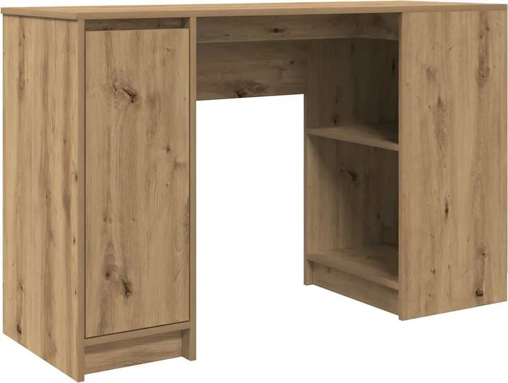 Scrivania Rovere Artigianale 120x42x76 SYFAX - Legno Multistrato