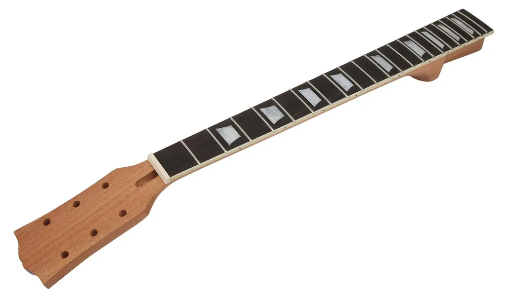 Manche Guitare Bois avec Touche Palissandre et Repères Trapézoïdaux