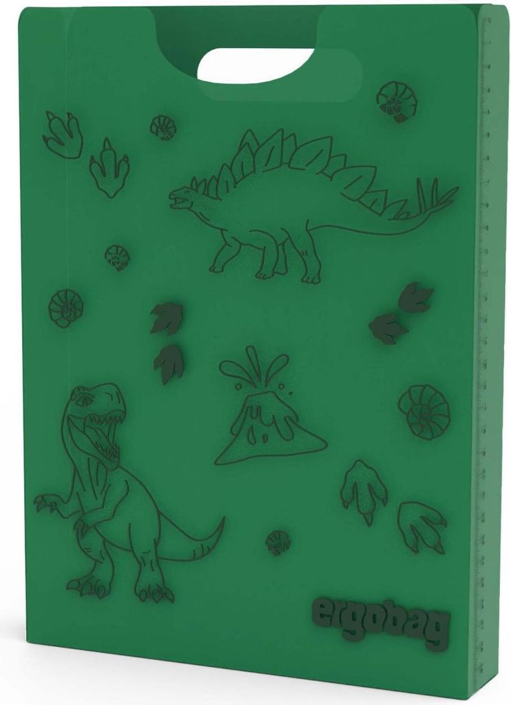 ergobag Heftbox Folder Box With Carrying Handle Dinosaur Produktbild 