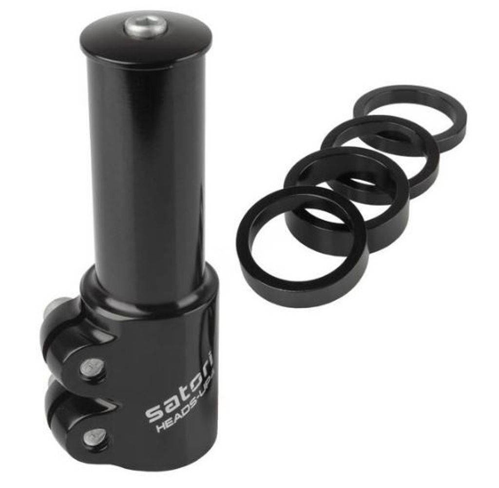 Satori | Extension de potence | Noir, aluminium, tige de Image du produit 
