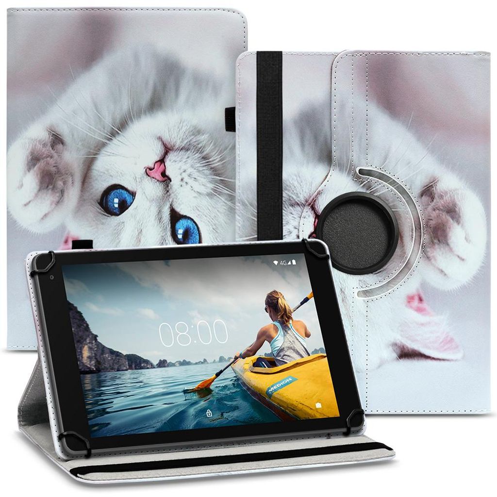 Tablet Tasche für DOOGEE T30S T30SE T30E T30 Pro Hülle Schutzhülle 360° DrehbarFarbe Uni 360 Taschen:Motiv 10
