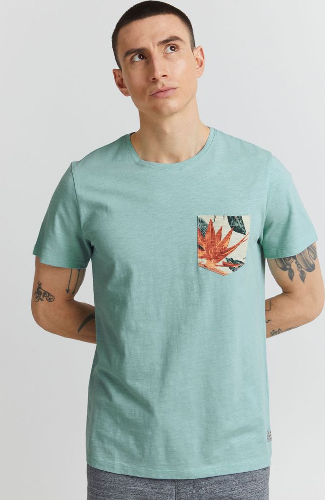 BLEND BHTrop - 20714922ME Herren T-Shirt Longshirt Basic