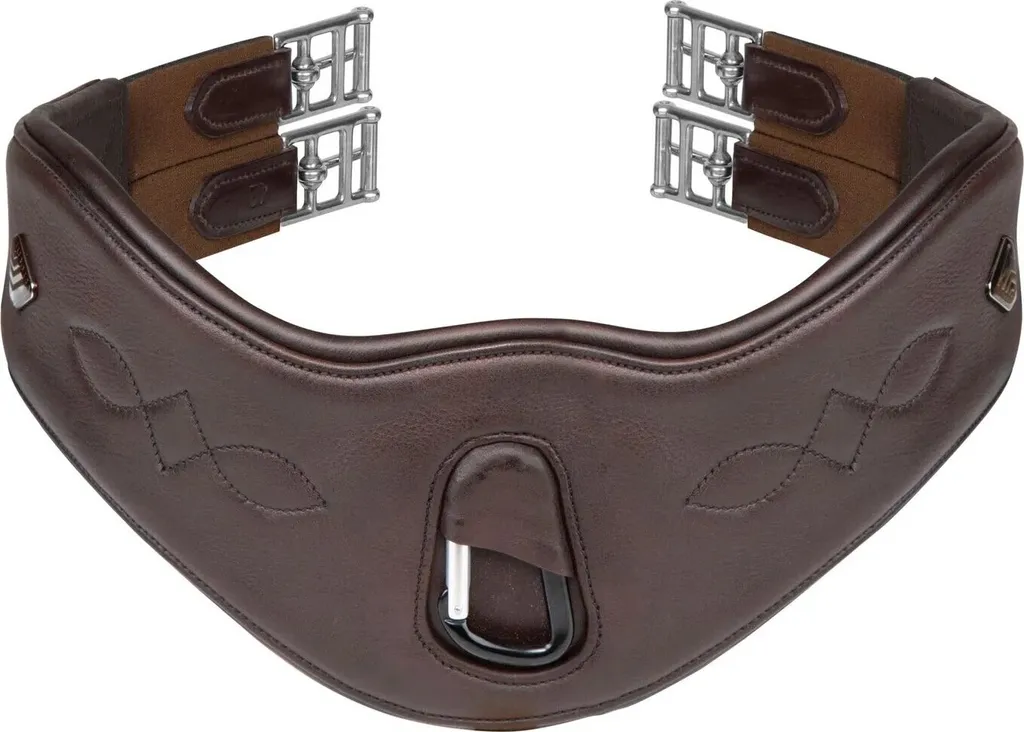 Sangle de Sport Velociti Lusso Anatomique Marron ER1526 en Cuir 117cm