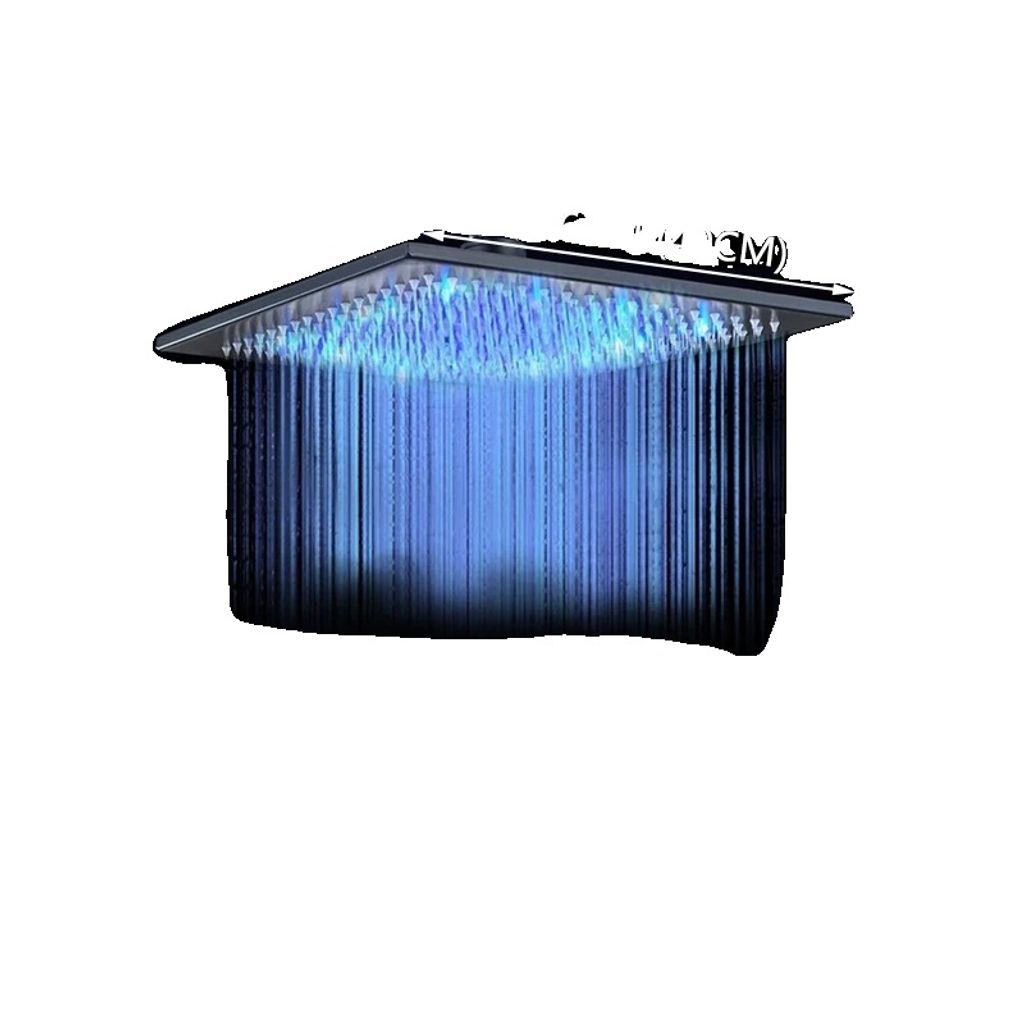 Regendusche, 16 Zoll Größe, LED-Farbwechsel-Funktion , 16 Zoll Schwarz