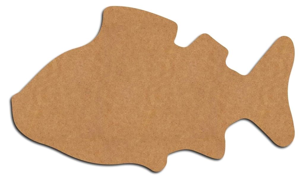 Fisch-Ausschnitt-Design, 6 Medite MDF, 3,8 cm, 63 cm