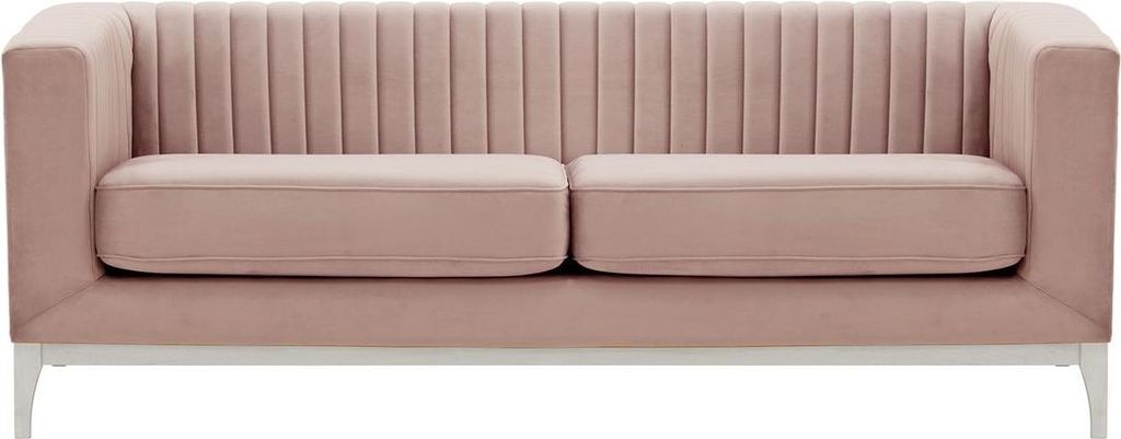 Dreisitzer-Sofa Slender Wood-Velluto 14-white