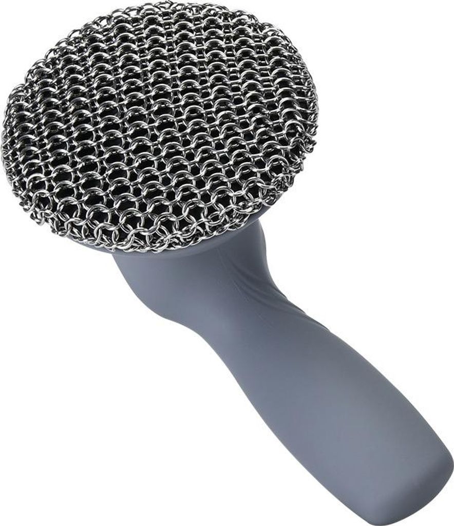 INF Topfnetz-Bürste mit grauem Griff