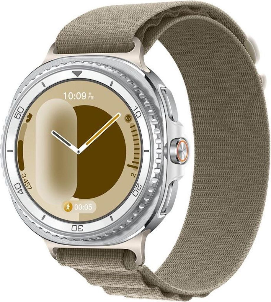 Nylon Armband für Samsung Galaxy Watch 8 / 8 Classic Alpine Loop Design Olive