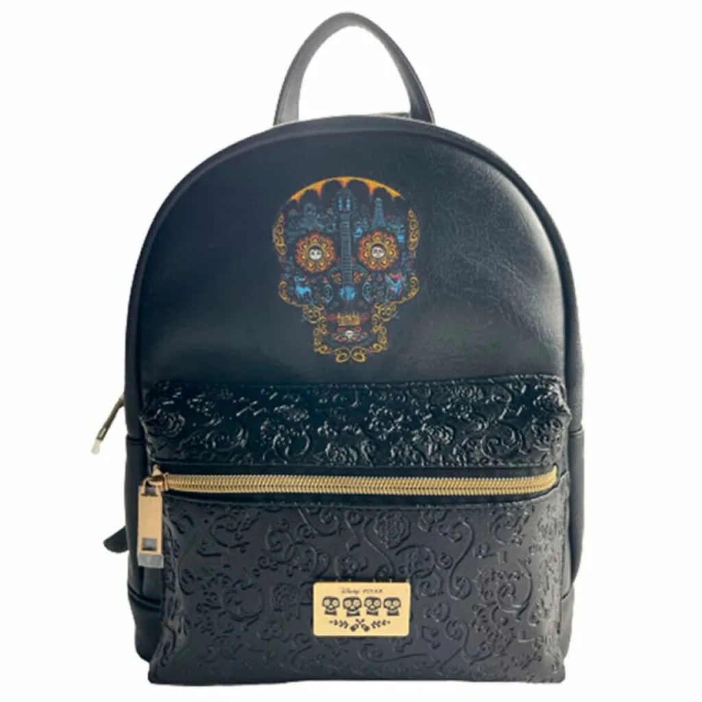 Sac à dos Disney Coco tête de mort 28cm - Accessoire Loungefly brodé