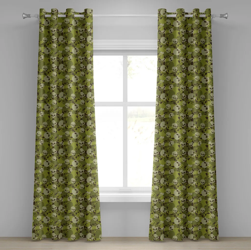 Tenda Mimetica ABAKUHAUS con Teschi 280x245cm | Arredo Rock Punk