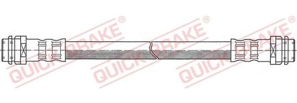 QUICK BRAKE 25.003 Bremsschlauch OE 8Z0611775A kompatibel mit A2