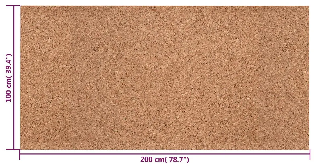 Sous-couche liège 2mm pour sol et mur, rouleau 100x200 cm multi-usage