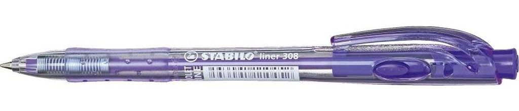Kulikov pero - STABILO liner - 308F1055 - fialov Obrázek produktu 