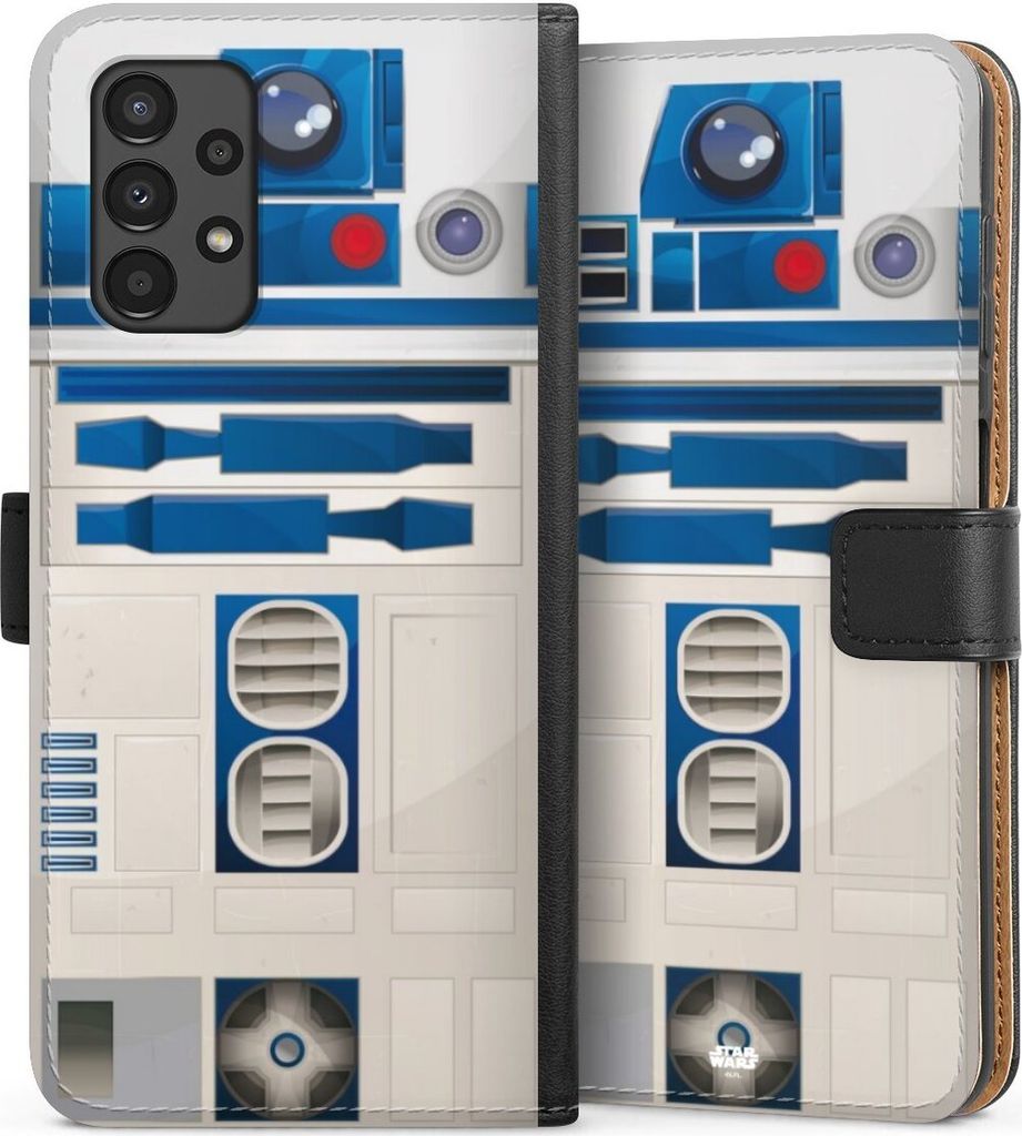 DeinDesign Klapphülle für Samsung Galaxy A13 4G Handytasche Lederhülle Tasche Fanartikel Star Wars R2D2