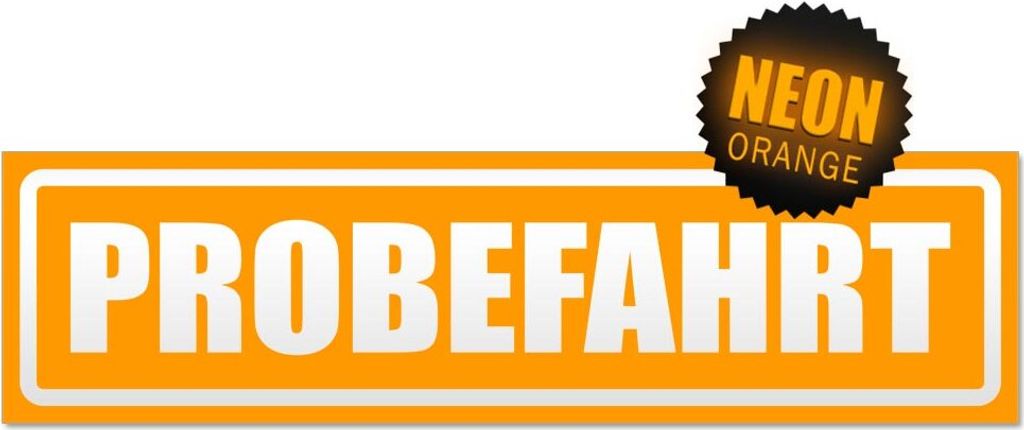 Probefahrt invertiert Magnetschild Schild magnetisch