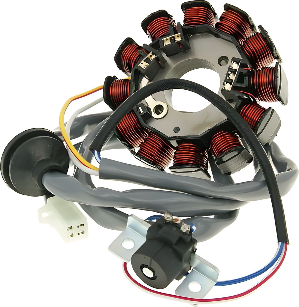 Lichtmaschine Stator 12 Zündspulen für mit Ducati Zündung (03-) Aprilia, Amico (1991-1992), (ab 1993), GL, Sport, SR 50 (bis 1994), Area 51, Gul...