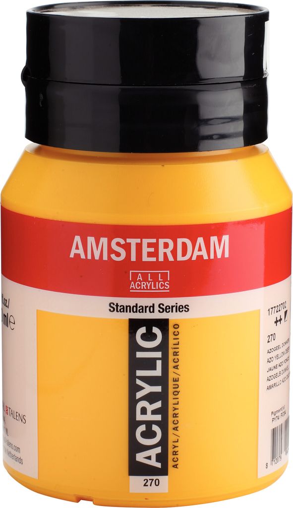 Amsterdam Standard Series Acrylfarbe Flasche 500 ml Azogelb Dunkel 270