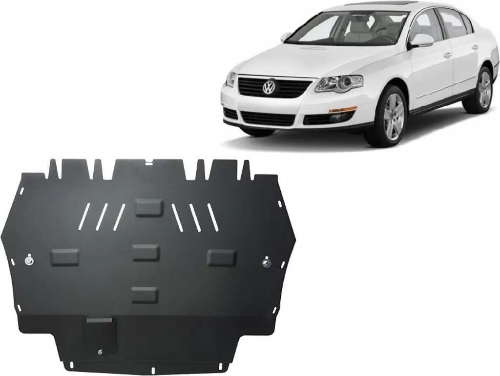 Carter de protection sous moteur en acier - VW Passat B6 B7 Berline SW