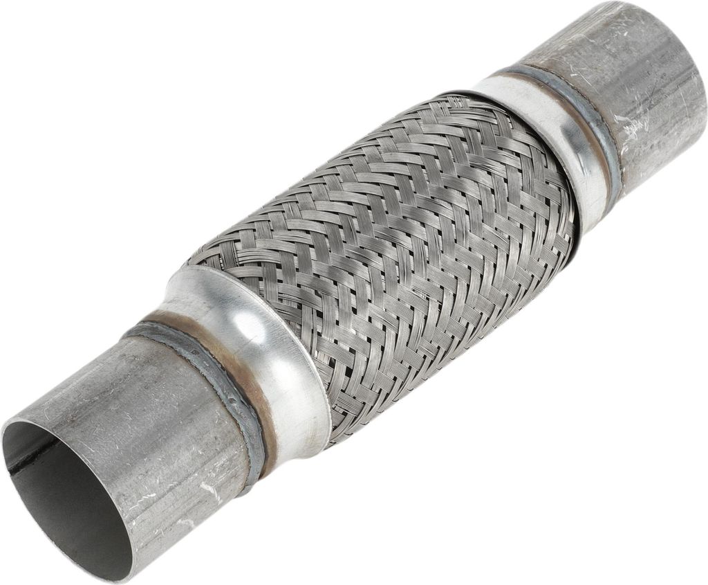 Abgas-Flexrohr 2,16 Zoll Außendurchmesser Auto Flexibles Geflochtenes Abgasrohr | Universelles Flexibles Rohr Silberton 1 Stück