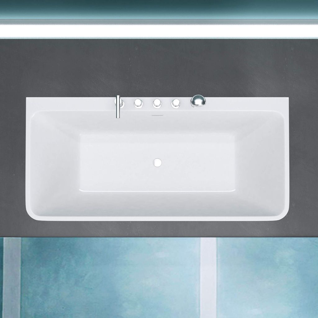 Mai & Mai Badewanne 180x80cm Sanitäracryl mit Armatur Produktbild 4